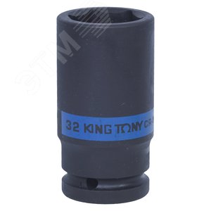 Головка торцевая ударная глубокая шестигранная 3/4', 32 мм - King Tony