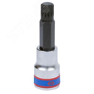 Насадка (бита) торцевая 1/2‘, SPLINE, M12, L = 80 мм (403612) - King Tony