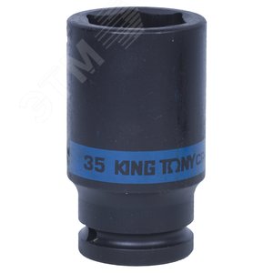 Головка торцевая ударная глубокая шестигранная 3/4', 35 мм - King Tony