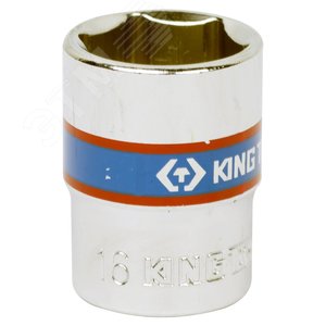 Головка торцевая стандартная шестигранная 3/8', 16 мм - King Tony