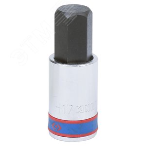 Насадка (бита) торцевая 1/2‘, HEX, 17 мм, L = 60 мм (402517) - King Tony