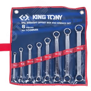 Набор накидных ключей, 6-22 мм 8 предметов - King Tony