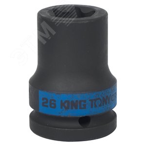Головка торцевая ударная TORX Е-стандарт 3/4', E26, L = 56 мм - King Tony