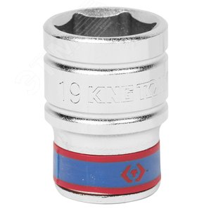 Головка торцевая стандартная шестигранная 1/2', 19 мм - King Tony
