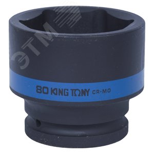 Головка торцевая ударная шестигранная 1', 80 мм - King Tony