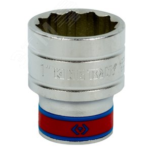 Головка торцевая стандартная двенадцатигранная 1/2', 1', дюймовая - King Tony