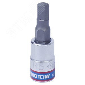 Насадка (бита) торцевая 1/4‘, HEX, 5 мм, L = 37 мм (203505) - King Tony