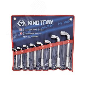 Набор торцевых L-образных ключей, 8-19 мм, 8 предметов - King Tony