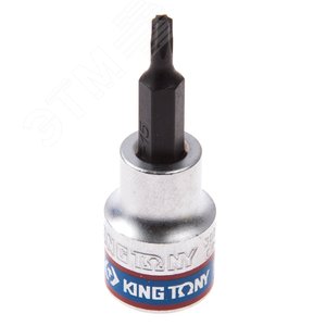Насадка (бита) торцевая 3/8‘, TORX, T15, L = 50 мм, с отверстием (302715) - King Tony