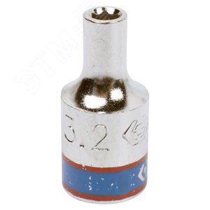 Головка торцевая стандартная шестигранная 1/4', 3,2 мм - King Tony