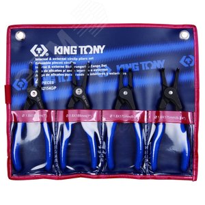 Набор съемников стопорных колец, 4 предмета - King Tony