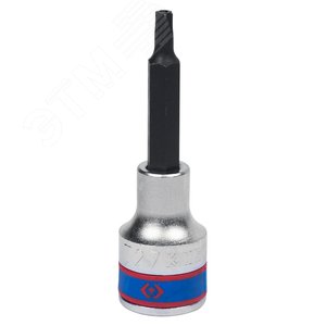 Насадка (бита) торцевая 1/2‘, TORX, T27, L = 80 мм, с отверстием (403727) - King Tony
