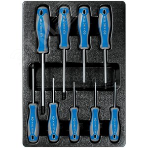 Набор отверток TORX, ложемент, 9 предметов - King Tony