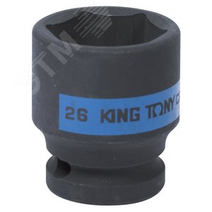 Головка торцевая ударная шестигранная 1/2', 26 мм - King Tony