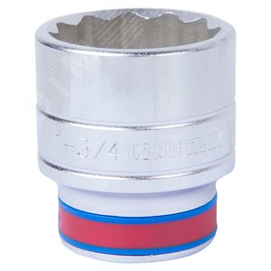 Головка торцевая стандартная двенадцатигранная 3/4', 1-3/4', дюймовая - King Tony
