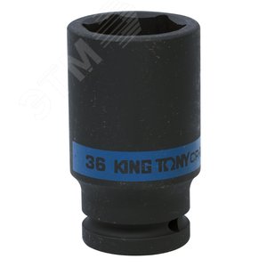Головка торцевая ударная глубокая шестигранная 3/4', 36 мм - King Tony