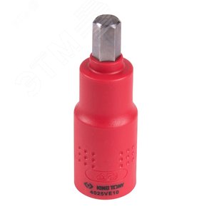 Насадка (бита) торцевая диэлектрическая 1/2'' HEX 10 мм L = 75 мм - King Tony