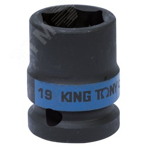 Головка торцевая ударная шестигранная 1/2', 19 мм - King Tony