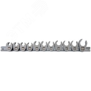 Набор разрезных ключей 3/8‘&1/2‘ (воронья лапка), 10-22 мм, 11 предметов (1E11MR) - King Tony