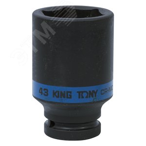 Головка торцевая ударная глубокая шестигранная 3/4', 43 мм - King Tony