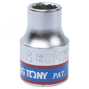 Головка торцевая стандартная двенадцатигранная 3/8', 8 мм - King Tony