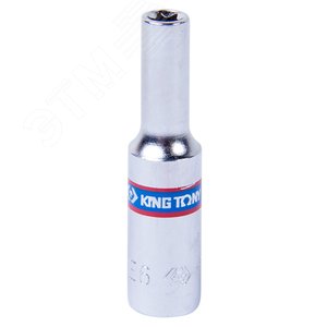 Головка торцевая TORX Е-стандарт 1/4', E6, L = 50 мм - King Tony