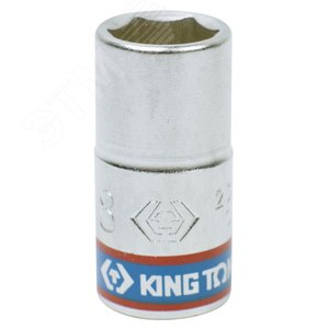 Головка торцевая стандартная шестигранная 1/4', 8 мм - King Tony