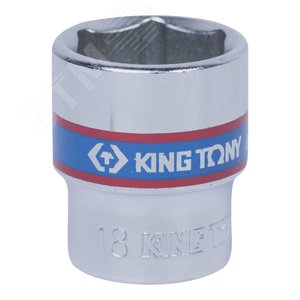 Головка торцевая стандартная шестигранная 3/8', 18 мм - King Tony