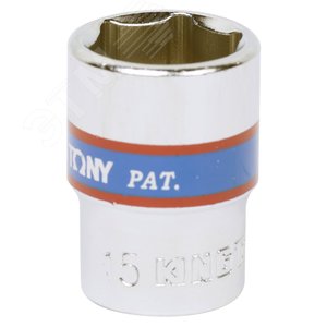 Головка торцевая стандартная шестигранная 3/8', 15 мм - King Tony