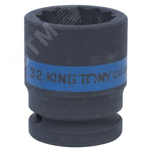 Головка торцевая ударная двенадцатигранная 3/4', 32 мм - King Tony