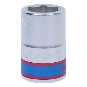 Головка торцевая стандартная шестигранная 3/4', 21 мм - King Tony