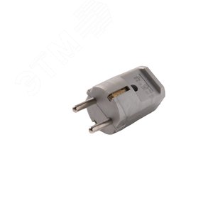 Кабельная вилка с защитным контактом, без защитной муфты 16A 2P+E 250V, серебряный (1116120) - ABL