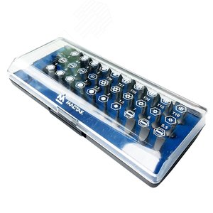 Набор вставок ‘‘бит‘‘ 1/4‘ TORX HEX PZ PH SLOT 31 предмет (058-00031C) - Мастак