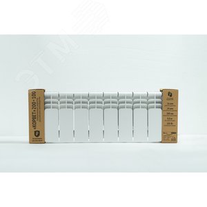 Радиатор алюминиевый секционный Корвет 200/100/10 боковое подключение 1040Вт - фото 4