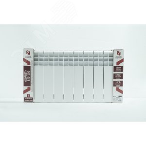 Радиатор алюминиевый секционный Корвет 350/100/10 боковое подключение 1470Вт - фото 4
