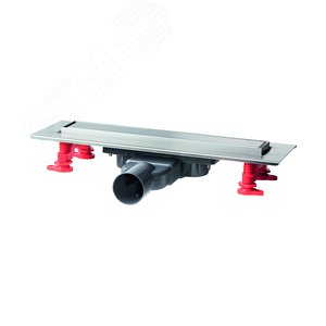 Трап линейный с сухим затвором и сифоном Slim решетка L300 мм (30721027) - Wirquin