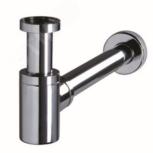 Сифон LINEIS-MINI для раковины 1'1/4X32 мм отвод с розеткой, латунь в хроме - Wirquin