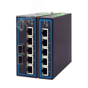 Коммутатор неуправляемый 7 портов, 1х10/100/1000BaseT, 1000Base-F SFP, 100/1000BaseTX SFP, 4xPoE (1P1EHG73070002G) - фото 2