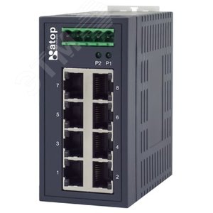 Коммутатор неуправляемый EHG2008, 8 портов, 8х10/100/1000BaseT (1P1EHG20080001G) - Atop