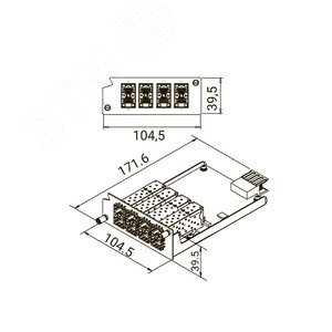 Модуль RHG7X28-M3 8SFPx100/1000BaseTХ (1P1RHG7X28M301G) - фото 2