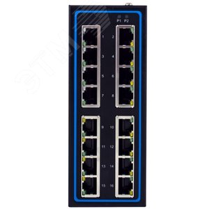 Коммутатор неуправляемый 16 портов, 14х10/100BaseTX, 2х10/100/1000BaseT (1P1EH231600001G) - фото 2