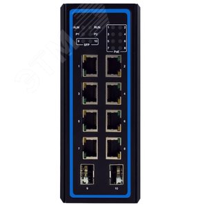 Коммутатор неуправляемый,10портов,8х10/100/1000BaseT,2x100/1000BaseTX SFP,8xPoE (1P1EHG64100006G) - фото 2