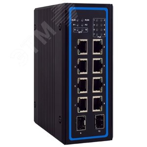 Коммутатор неуправляемый,10портов,8х10/100/1000BaseT,2x100/1000BaseTX SFP,8xPoE (1P1EHG64100006G) - фото 3