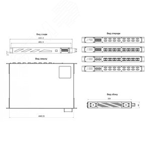 Сервер SE5916A-6SFP-TB терминалов 19’, 16 портов, RS-232/422/485, 6 SFP, клеммн (1P1SE5916A0002G) - фото 2
