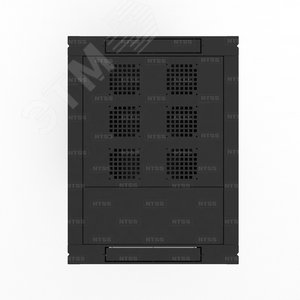 Шкаф напольный телекоммуникационный NTSS RS 32U 600х800мм, 4 профиля 19, двери перфорированная и сплошная металл, регулируемые опоры, боковые стенки съемные, разобранный, черный RAL 9005 (NTSS-RSP32U6080PD-BL) - фото 5
