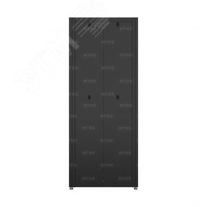Шкаф напольный телекоммуникационный NTSS RS 42U 600х800мм, 4 профиля 19, двери стекло и сплошная металл, регулируемые опоры, боковые стенки съемные, разобранный, черный RAL 9005 (NTSS-RSP42U6080GS-BL) - фото 4