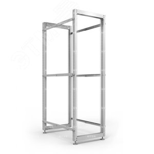 Стойка серверная OR двухрамная 42U 600-1000мм, комплект ножек, серый RAL 7035 - NTSS