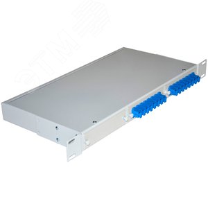 Кросс 19, предсобранный 1U, 16 портов SC/UPC, 9   /125 мкм (планки, сплайс-кассета, пигтейлы, КДЗС, адаптеры) (NTSS-RFOB-1U-16-SC/U-9-SP1.5G1A) - NTSS