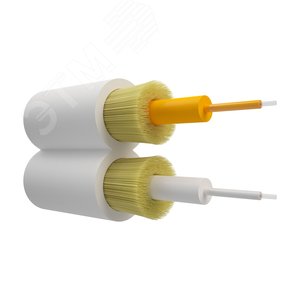 Кабель оптический премиум. duplex. G.657.A1. 3.0mm. LSZH. белый (NTSS-FOC-DPC-PM-G.657.A1х2-3.0-LSZH-WT) - NTSS