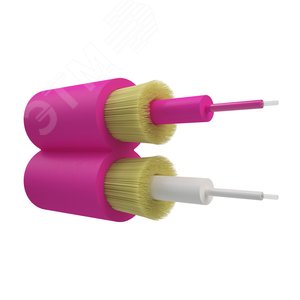 Кабель оптический премиум. duplex. ОМ4 50-125. 3.0mm. LSZH. маджента (NTSS-FOC-DPC-PM-ОМ4 50 -125 х2-3.0-LSZH-MG) - NTSS